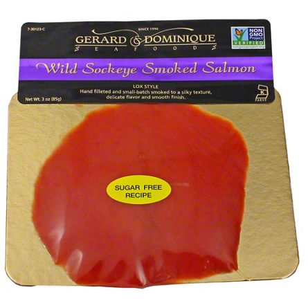 Gerard & Dominique Seafoods Wild Sockeye Smoked Salmon, 3 oz | Central ...