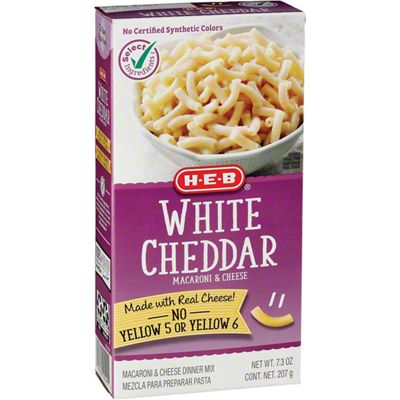 H-E-B White Cheddar Macaroni & Cheese, 7.25 Oz | Central Market ...