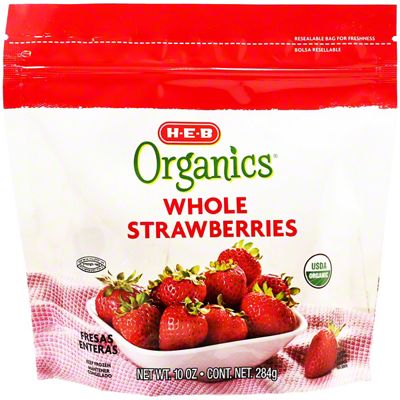 H-E-B Organics Frozen Whole Strawberries, 10 Oz | Central Market ...