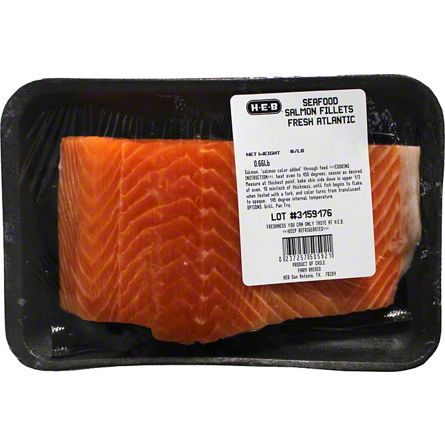 H-E-B Atlantic Salmon Fillet Tray Pack, lb | Joe V's Smart Shop | Low ...