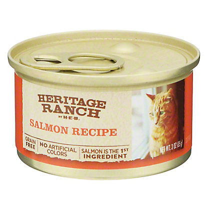 Heritage Ranch by H-E-B Salmon Recipe Wet Cat Food, 3 oz ...
