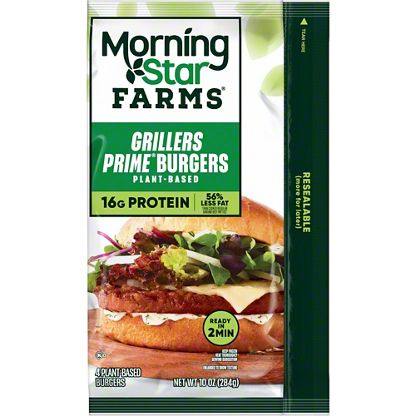 MorningStar Farms Grillers Prime Veggie Burgers, 10 oz – Central Market