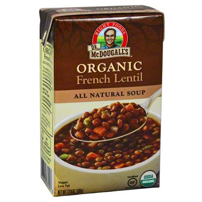 Dr McDougall’s Right Foods Organic French Lentil Soup, 17.6 oz ...