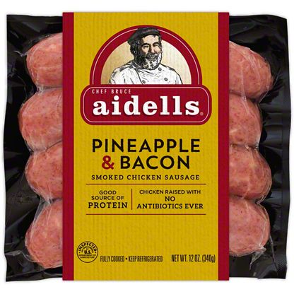 Aidells Smoked Chicken Sausage, Pineapple & Bacon, 4 ct ...