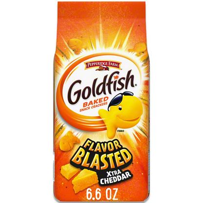 Pepperidge Farm Goldfish Flavor Blasted Xtra Cheddar Baked Snack ...