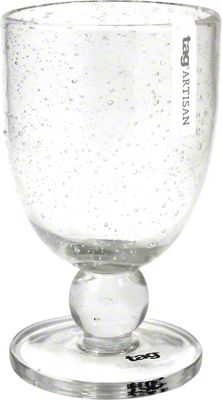 bubble glass goblets