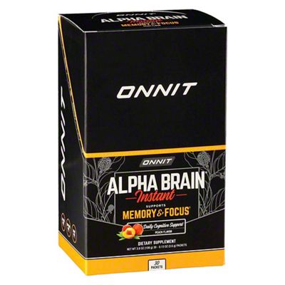 Onnit Alpha Brain Natural Peach Memory & Focus, 30 ct