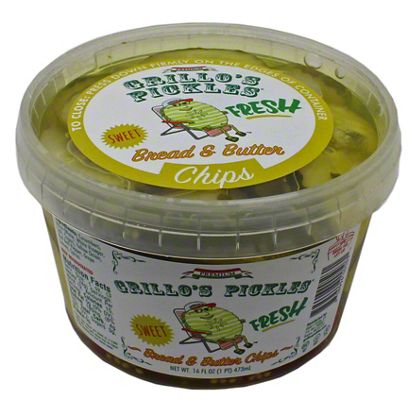 Grillo S Pickles Bread Butter Chips 16 Oz Central Market