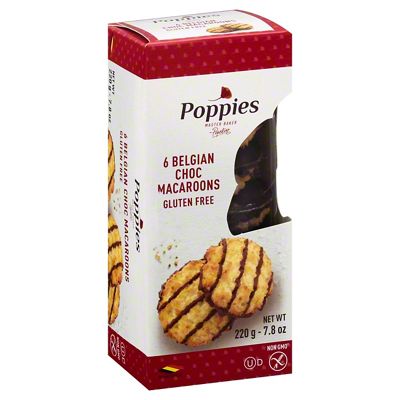 Poppies Chocolate Drizzle Coconut Macaroon Cookies, 7.8 oz | Central ...