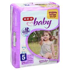 H-E-B Baby Plus Pack Diapers - Size 7 - Shop Diapers at H-E-B