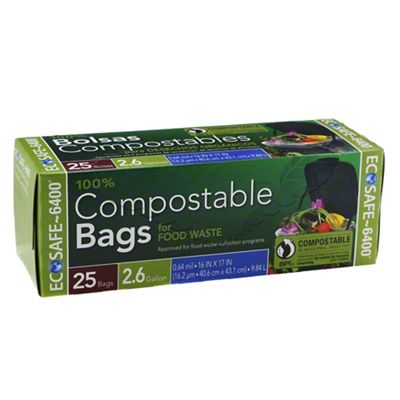 EcoSafe Compostable & Biodegradable Trash Bags