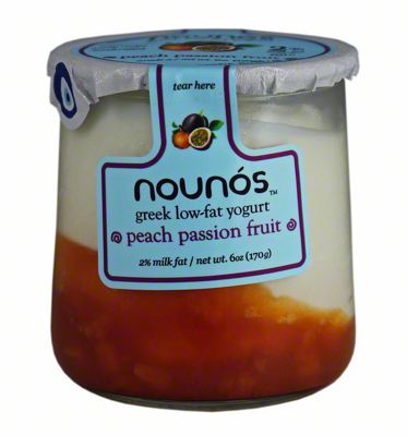 Nounos Peach Passion Low-Fat Greek Yogurt, 5.3 oz