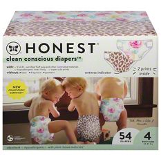 The Honest Company Clean Conscious Diapers - Size 4, 60 ct