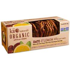 Kii Naturals Date Amp Lemon Crisps 6 Oz Central Market Really Into Food