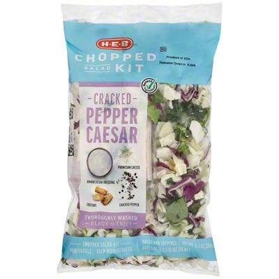 H-E-B Chopped Salad Kit - Cracked Pepper Caesar, Each | Central Market ...