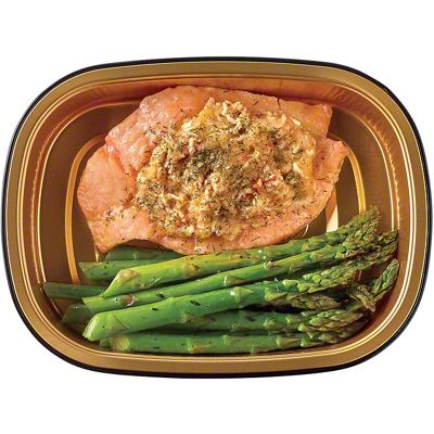 Meal Simple By H-E-B Stuffed Atlantic Salmon With Asparagus, 11 Oz ...