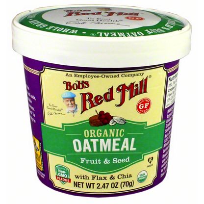 mill seed bob oatmeal organic oz fruit cup