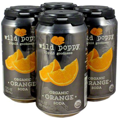 Wild Poppy Organic Orange Soda 12 oz Cans, 4 pk – Central Market