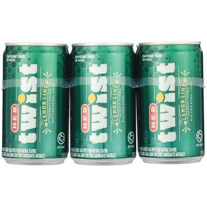 H-E-B Twist Lemon Lime Soda 7.5 oz Cans, 6 pk – Central Market