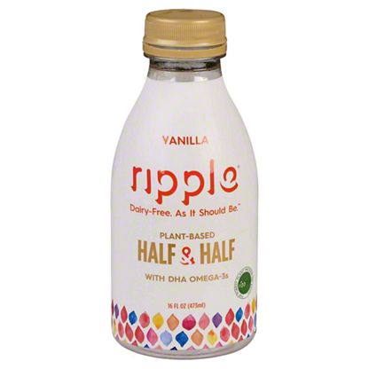 Ripple Plant Based Half Half Vanilla Coffee Creamer 16 Oz Central Market