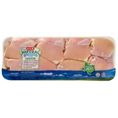 H-E-B Natural Boneless Skinless Chicken Thighs  | Joe