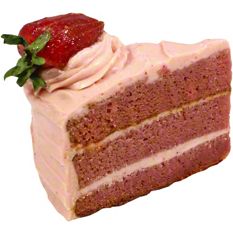 Central Market Strawberry Cake Slice, ea | Central Market
