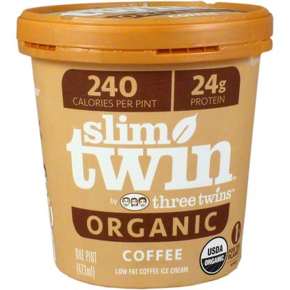 Three Twins Slim Twin Ice Cream Coffee Organic, 1 pt – Central Market