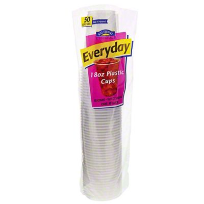 Hill Country Essentials Everyday 18 oz Plastic Cups, 50 ct, Joe V's Smart  Shop