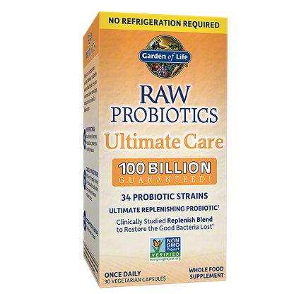 Garden of Life RAW Probiotics Ultimate Care Shelf Stable Capsules, 30 ...