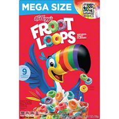 Kellogg&rsquo;s Froot Loops Original Breakfast Cereal - Mega Size 