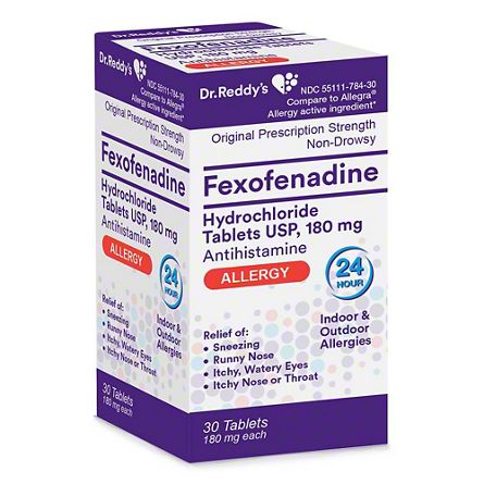 Dr. Reddy's Fexofenadine Hydrochloride 180 mg Tablets, 30 ct | Joe V's ...