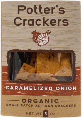 Caramelized Onion Crisps - Potters Crackers