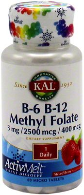 KAL B6 B12 Methyl Folate Activmelt, 60 CT | Central Market - Really ...