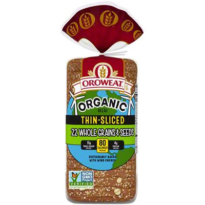 Oroweat Organic Thin Sliced Grains Seeds Bread Oz Central