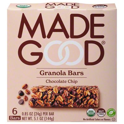 MadeGood Chocolate Chip Granola Bars, 6 Ct | Central Market - Really ...