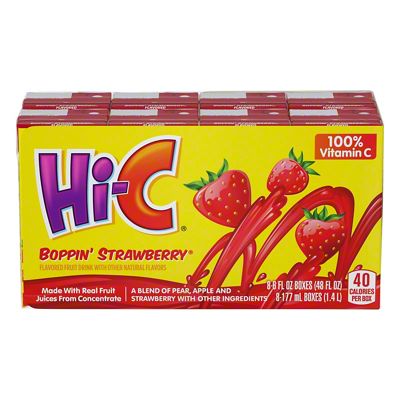 Hi-C Boppin' Strawberry 8 pk Juice Boxes, 6 oz | Joe V's