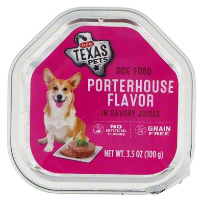 H E B Texas Pets Porterhouse Wet Dog Food 3.5 oz Joe V s Smart