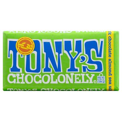 Tony's Chocolonely Bar Dark Almond Sea Salt, 6.35 oz | Central Market ...