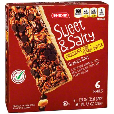 H-E-B Select Ingredients Sweet & Salty Chocolate Chip & Peanut Butter ...