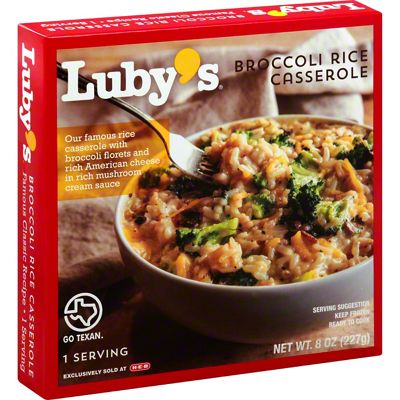 Luby's Broccoli Rice Casserole Frozen Meal, 8 Oz 