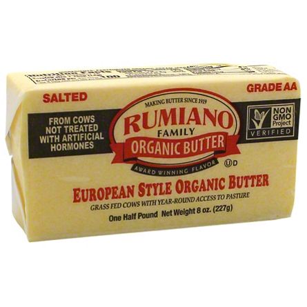 Rumiano European Style Organic Salted Butter, 8 oz | Central Market
