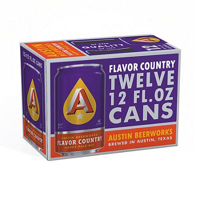 Austin Beerworks Flavor Country Hoppy Pale Ale, Cans, 12 pk
