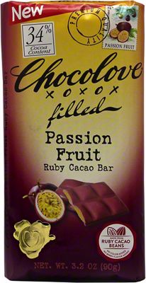 Chocolove Passion Fruit Ruby Cacao Bar, 3.2 oz