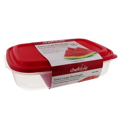 Chefstyle Extra Large Rectangular Food Storage Container, 1.5 gal, Joe V's  Smart Shop