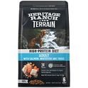 Heritage Ranch by H E B Terrain High Protein Diet Adult Dry Dog Food Salmon Whitefish Trout 6 lbs Central Market Really Into Food