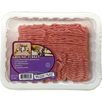 Mary S Free Range Ground Turkey 93 Lean 1 Lb Central Market