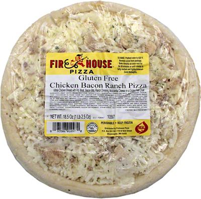 Firehouse Pizza Gluten Free 10 Inch Chicken Bacon Ranch Pizza, 18.5 oz ...