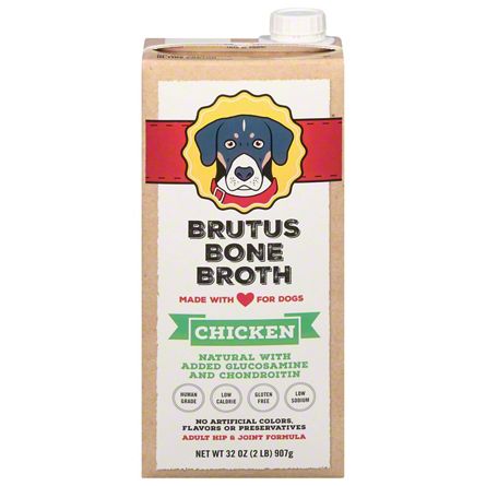 BRUTUS BONE BROTH Chicken Bone Broth for Dogs 32 oz Central