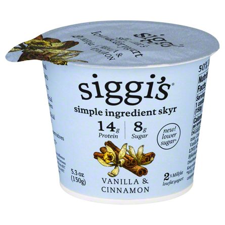 Siggi's 2% Vanilla % Cinnamon Skyr Yogurt, 5.30 oz | Central Market ...