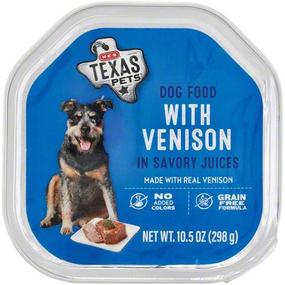 Venison wet shop dog food